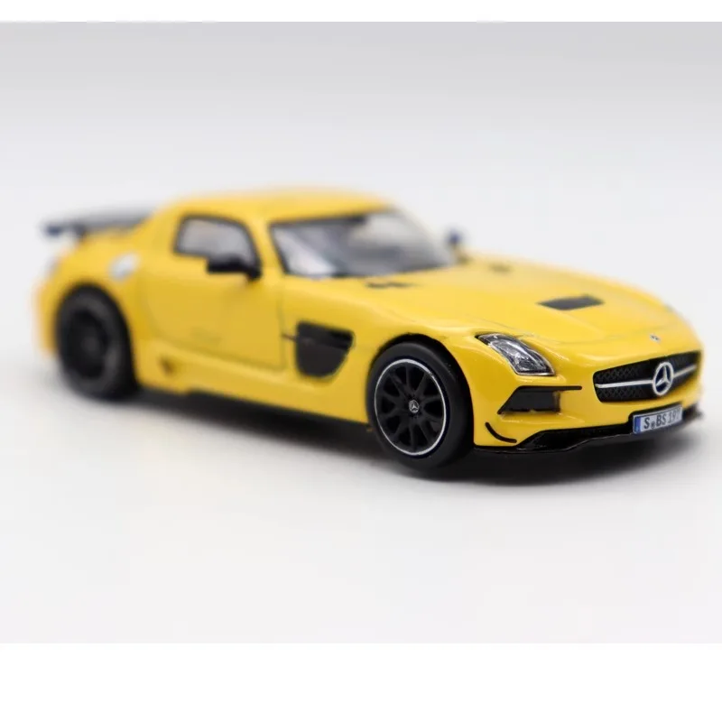 Модель литая автомобиля Mercedes Benz SLS AMG 1/64 модель из сплава спортивная машина