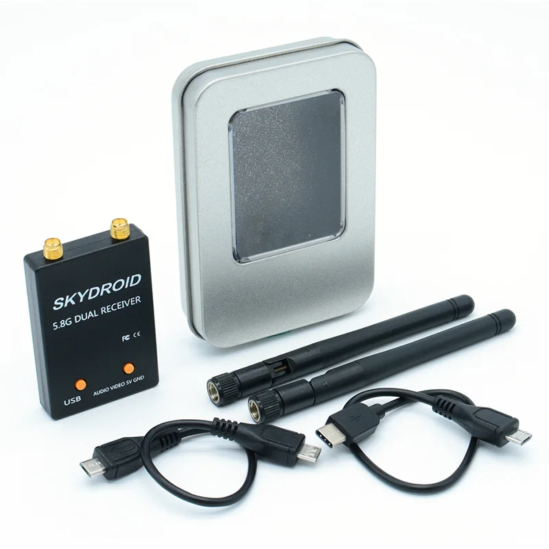 Приемник FPV UVC двойная антенна 5 8G для аэрофотосъемки гоночный Дрон видеозахват