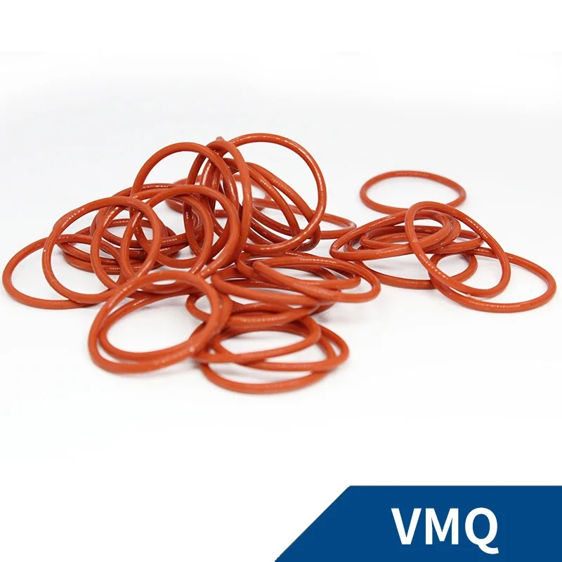 Фото CS2 мм красный VMQ OD5-30 мм толщина силиконовые резиновые уплотнительные кольца уплотнители прокладка шайба термостойкое водонепроницаемое мягкое силиконовое кольцо №3