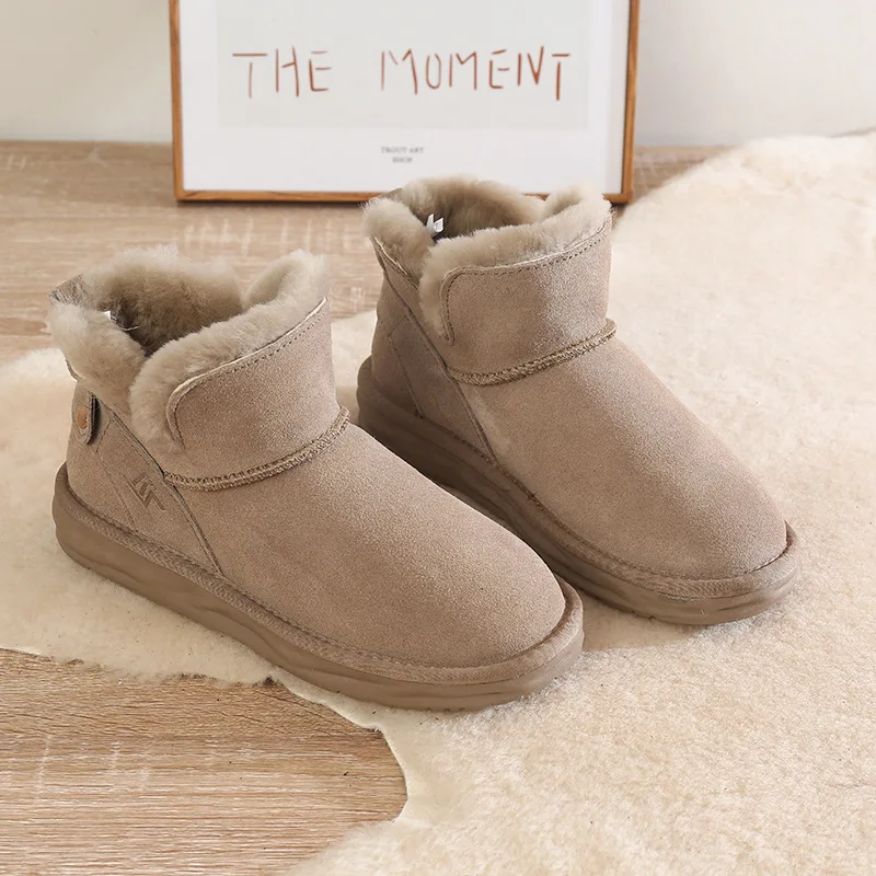 Women's Snow Boots Women's Plush Cotton Shoes High Quality Warm Shoes in Winter Size 35-40 Women's Versatile New Cotton Shoes