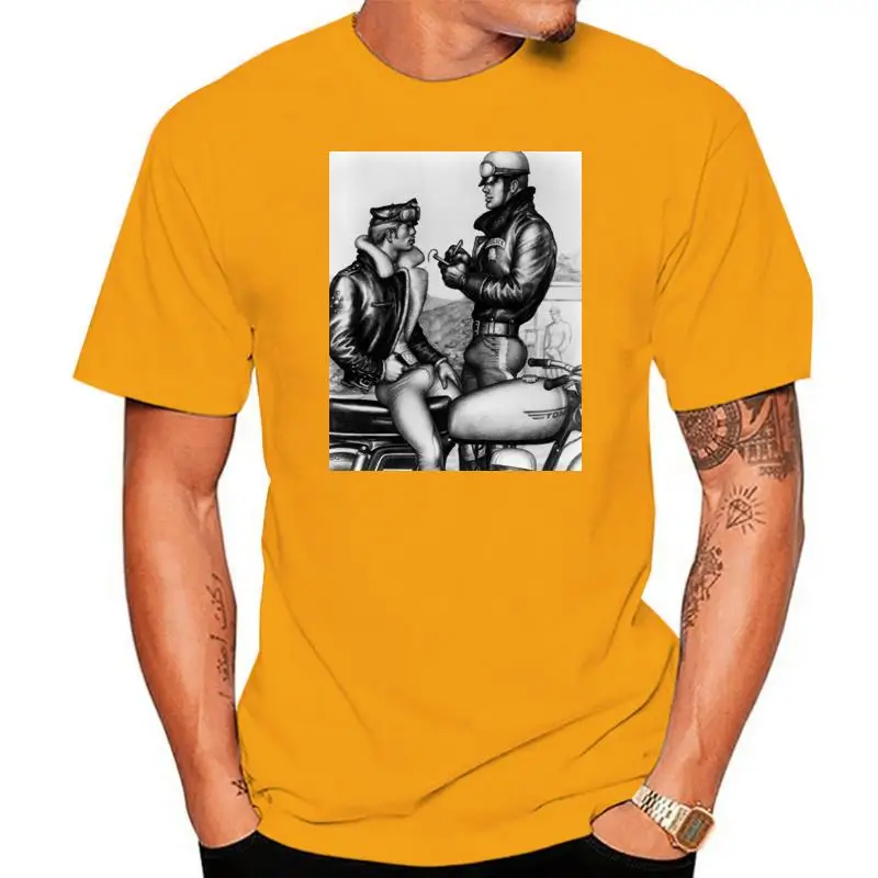 Summer Men Clothing Meganho Design Bob Mizer Tom Of Finland Mens T-shirt Cotton O Neck sun men