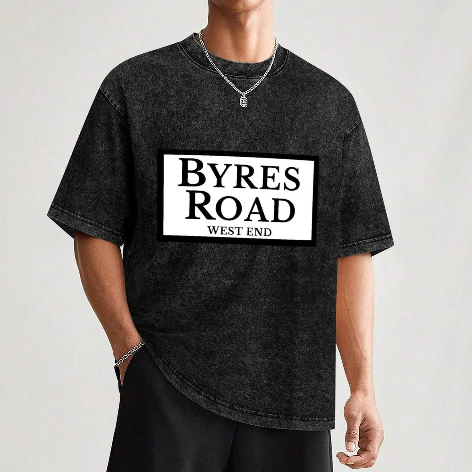 Футболка Byres Road Glasgow Scotland (День дизайна 86) по индивидуальному заказу дешевые вещи