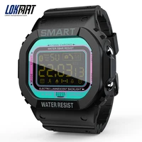 lokmat smart watch men sport fitness pedometer water resistance 610mah battery smart bracelet call reminder digital smartwatch