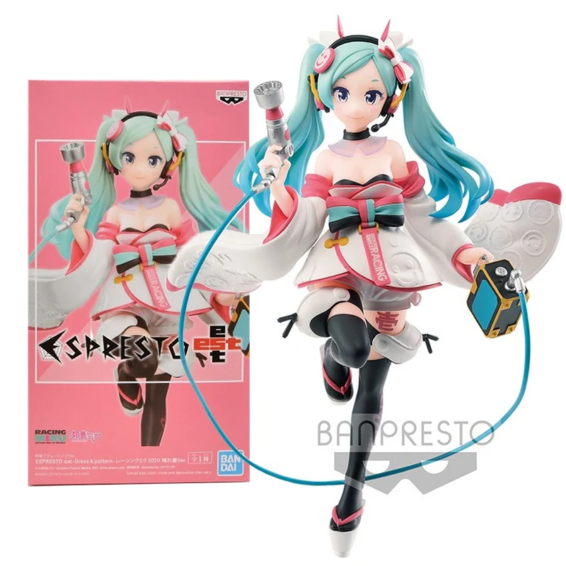 

Bandai Genuine Hatsune Miku Anime Figure ESPRESTO 2020 Costume Ornament Collection Model Anime Action Figure Toys for Children
