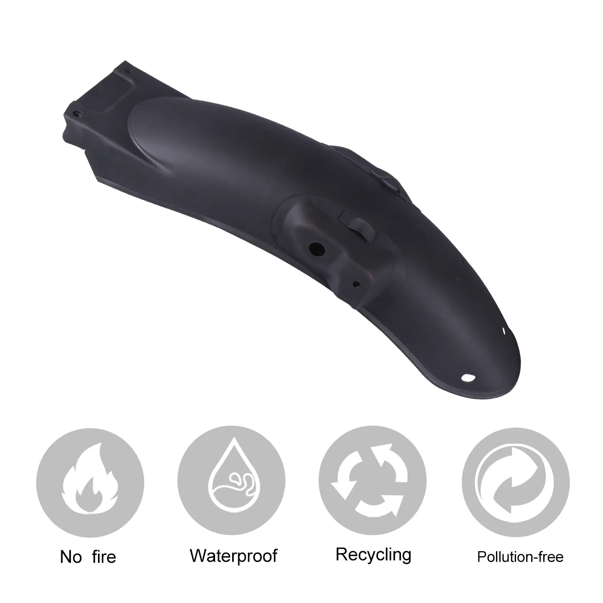 

Мотоциклетный задний кронштейн, универсальные брызговики для скутера, задняя крышка грязевого щита для мотоцикла (черный)