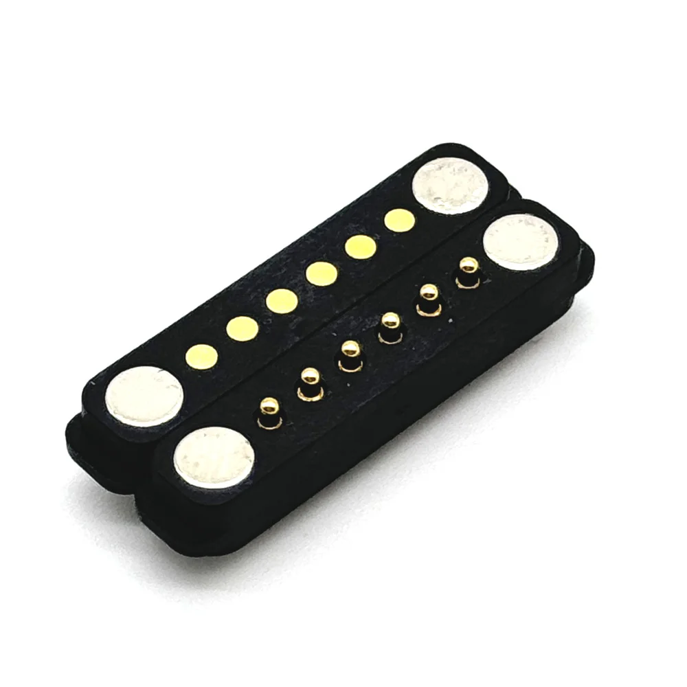 100 пар 6-контактный разъем 2 54 мм постоянного тока магнитный Pogo Pin Pogopin мужской и