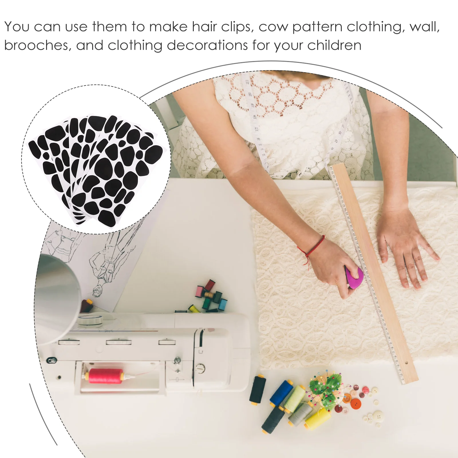 6 листов клейкие фетровые наклейки самоклеящиеся аксессуары ручной работы DIY