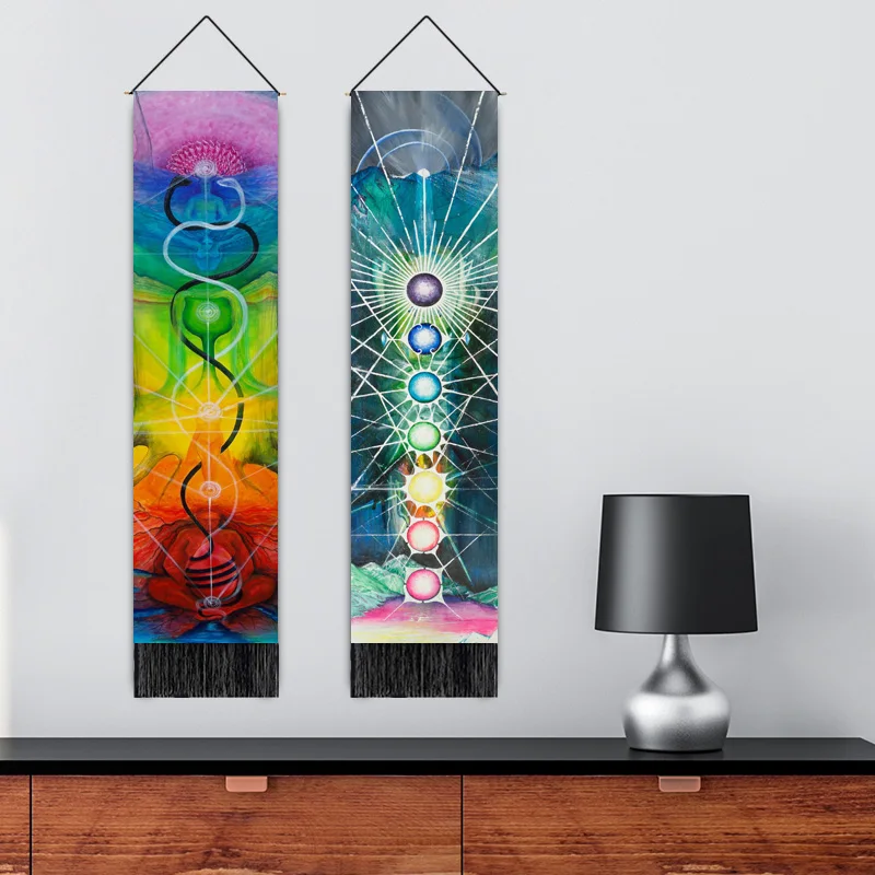 Indian Mandala tapestry meditation yoga mat home stay decorative printed hanging cloth wall decoration background |