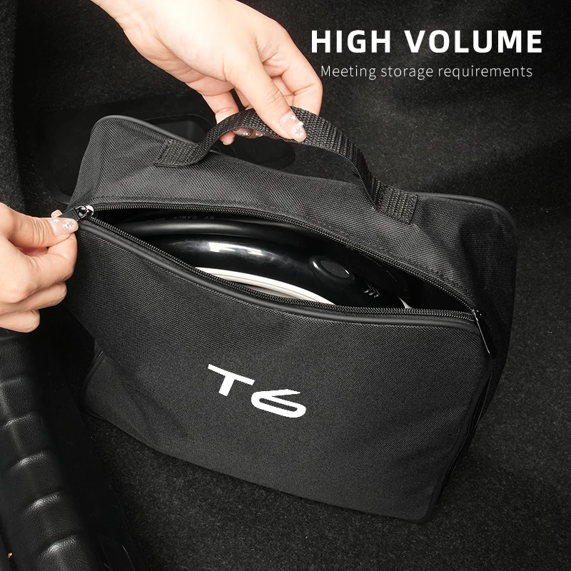 Автомобильная сумка-Органайзер для хранения кабелей Volvo T6 XC60 XC90 S60 V40 V50 V60 XC40 V70 V90 S90