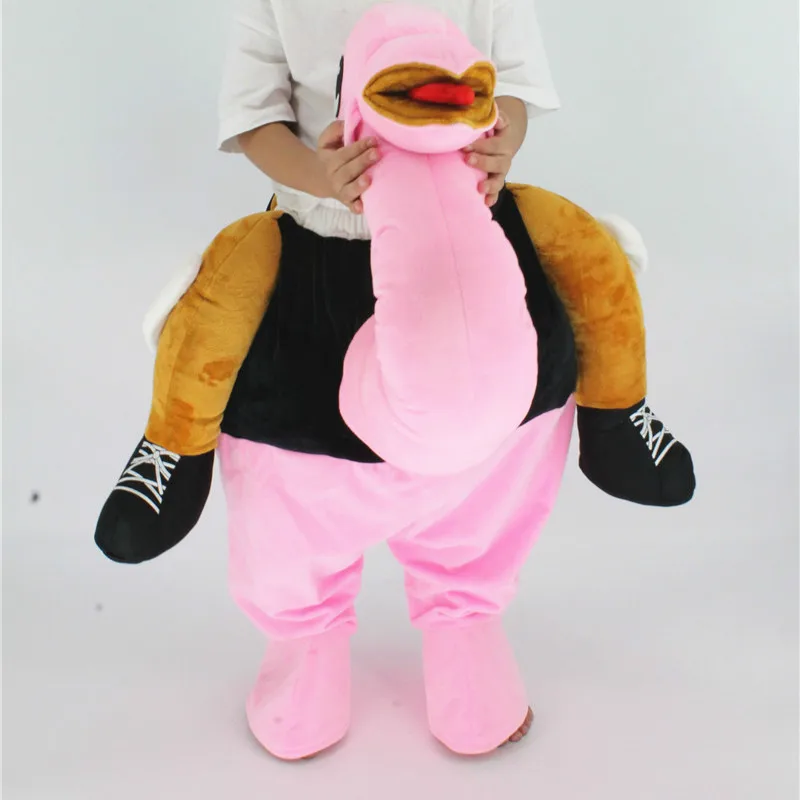 

Carry Ride on Me Animal Back Children Ostrich Pants Halloween Christmas Party Costume Birthday Gifts Mascots Lol Doll Costume