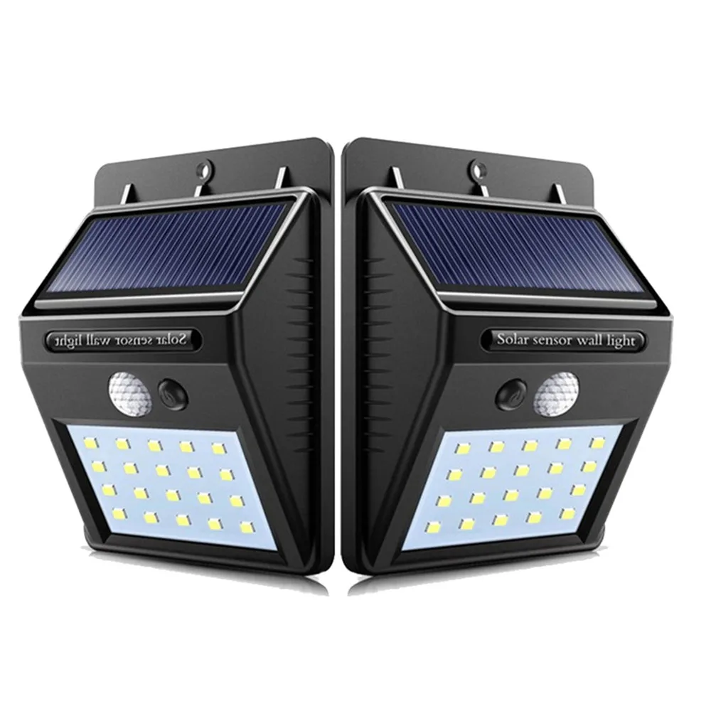 

2Pcs/lot Outdoor Solar Lamp with Motion Sensor 30 LED Solar Light Solar Powered Sunlight Spotlights for Home Garden Decoration