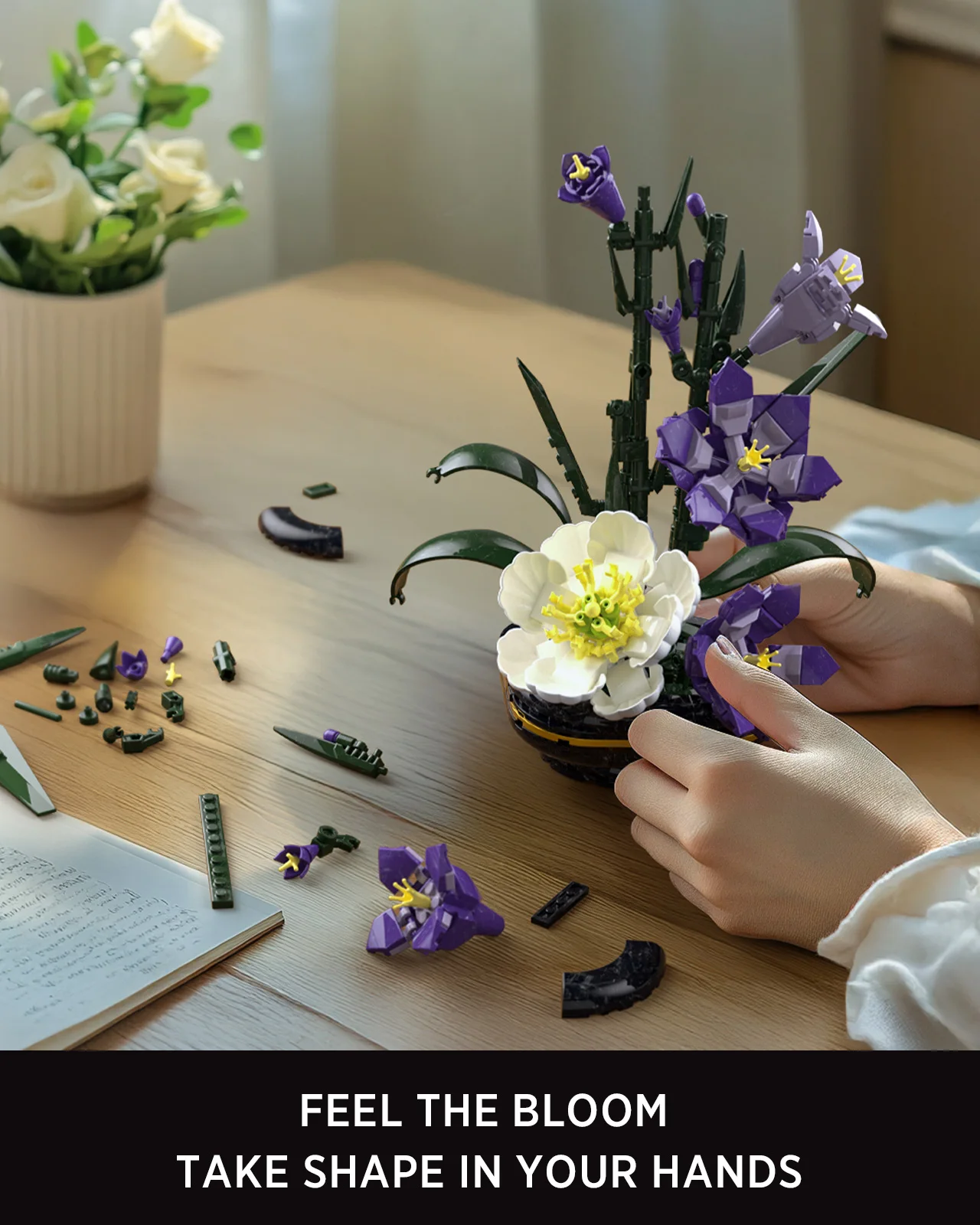 Фото Набор для сборки цветов Nifeliz Gladiolus, модель ботанического цветка, игрушка для взрослых, подарок в стиле природы для любителей растений, 478 шт. №4