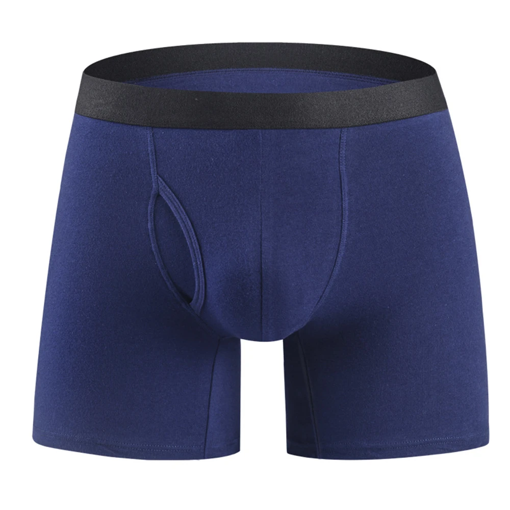 

Flat Boxers Men 2022 Long Leg Shorts Open Underwear Briefs Boxer Underpants Sports Gym Trunks Pants Шорты Мужские
