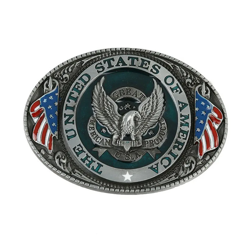 

The American Flag Eagle Zinc Alloy Belt Agio Euramerican Fashion Hip-Hop Cowboy Plate Belt Buckles Drop Ship DS16-291