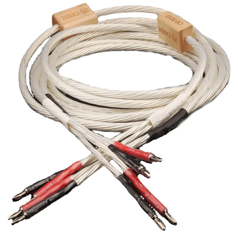 Odin Nordos OCC посеребренный аудиокабель для динамиков с родиевым покрытием штекер