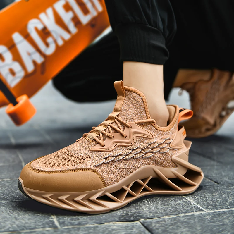 Abhoth Fashion Men's Shoes Comfortable Shock Absorbing Running Shoes Lightweight Breathable Walking Shoes Sneakers Size 39-44