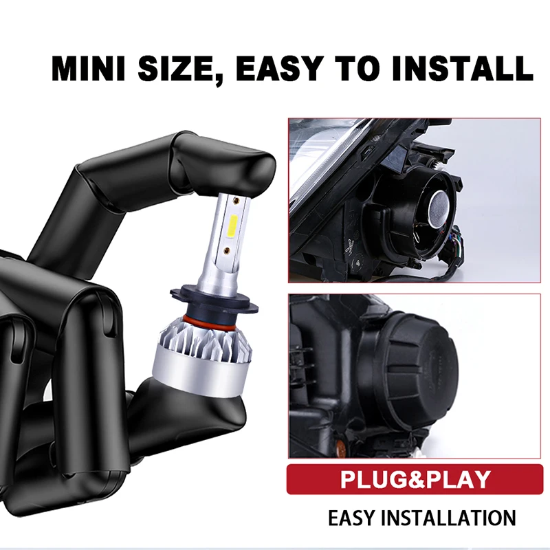 Лампа для автомобильных фар H1 H7 Canbus H8 H9 H11 противотуманные фары 9006 Hb4 9005 Hb3 9012 Hir2