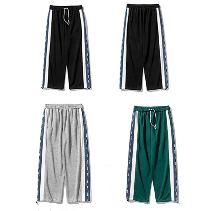 Штаны спортивные мужские до щиколотки популярные джоггеры свободного покроя в