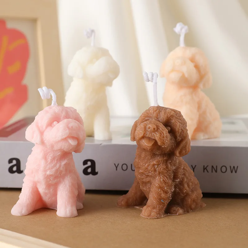 

Cute Teddy Dogs Candles Teddy Puppy Scented Candles New Year Home Decor Small Dogs Aroma Candles Birthday Gifts House Souvenirs