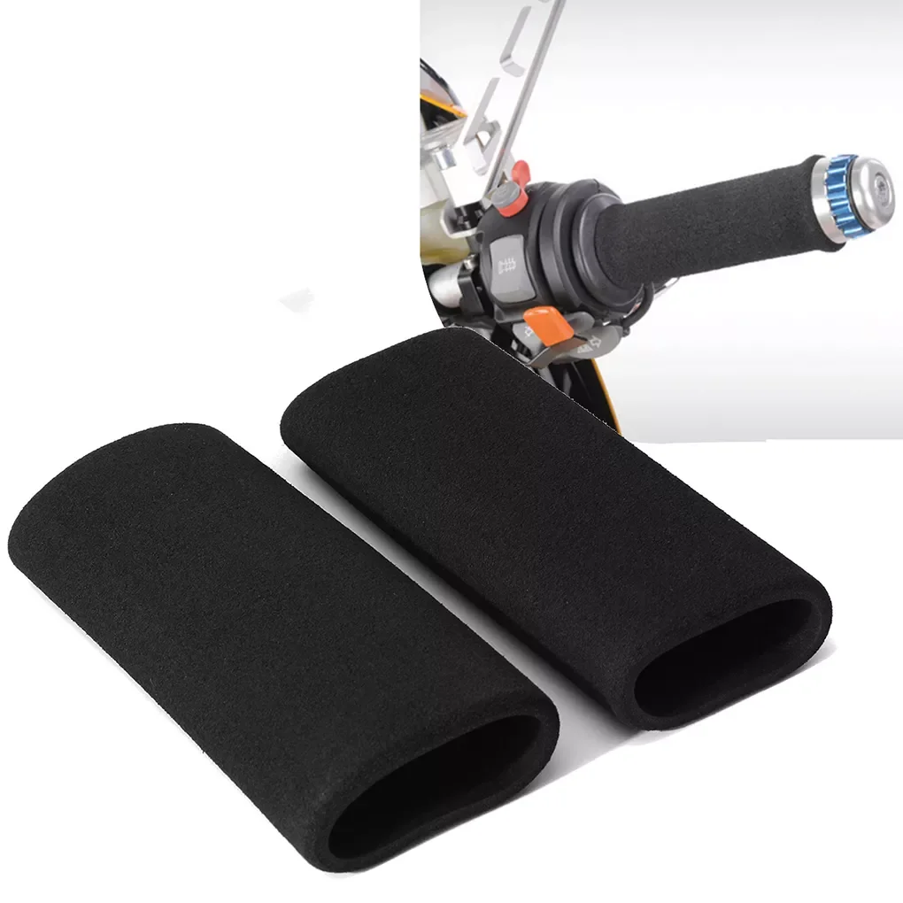 

2pcs Universal Motorbike Motorcycle Slip on Foam Anti Vibration Handlebar Grip Cover Hand Grip Case