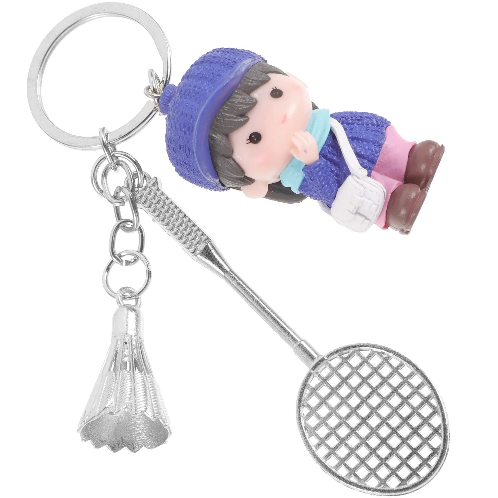 

Keychain Pendants Backpack Hanging Adorns Cute Rings Birthday Gift Keychains Badminton Ball