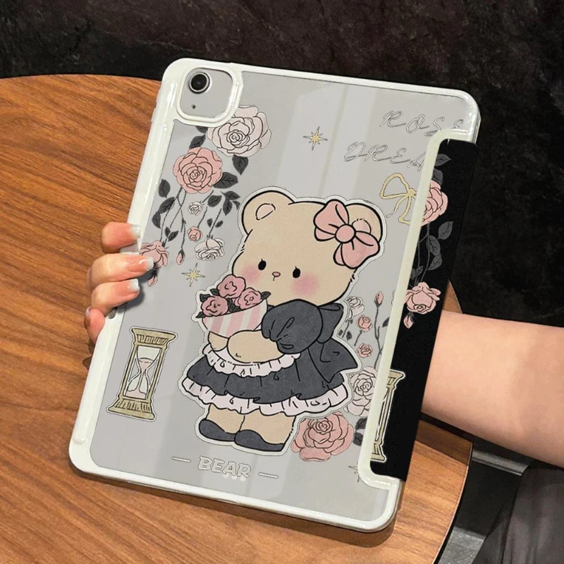 Аксессуары для IPad Air 6 аксессуары 10 поколения 5th 4th 9 Pro11 2nd 3rd 2 7th 9th 8th Cute Maid Bear