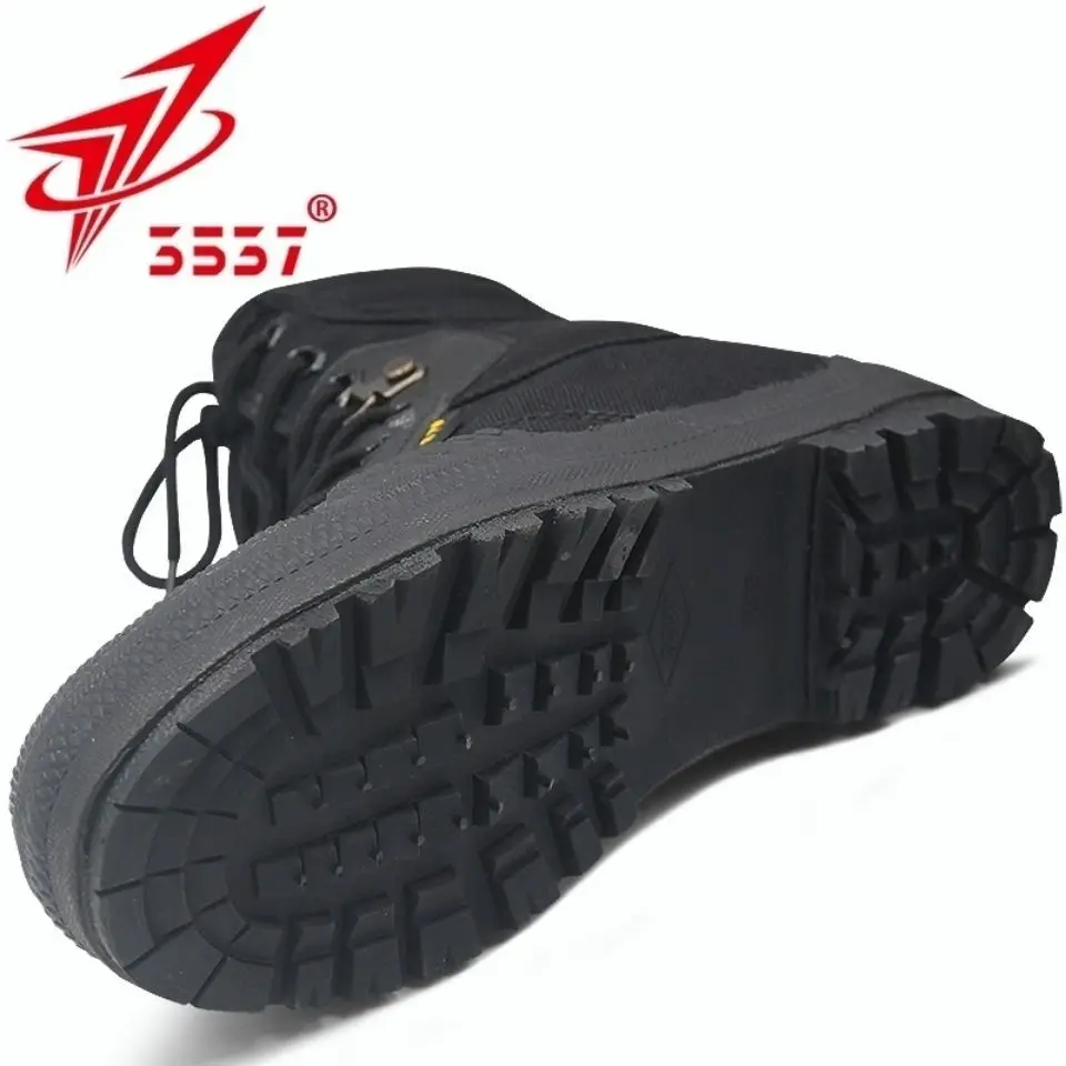 Men 'S High-Top Training Shoes Labor Protection Four Seasons Camouflage Tactical Canvas Wear-Resistant Rubber Hiking Shoes