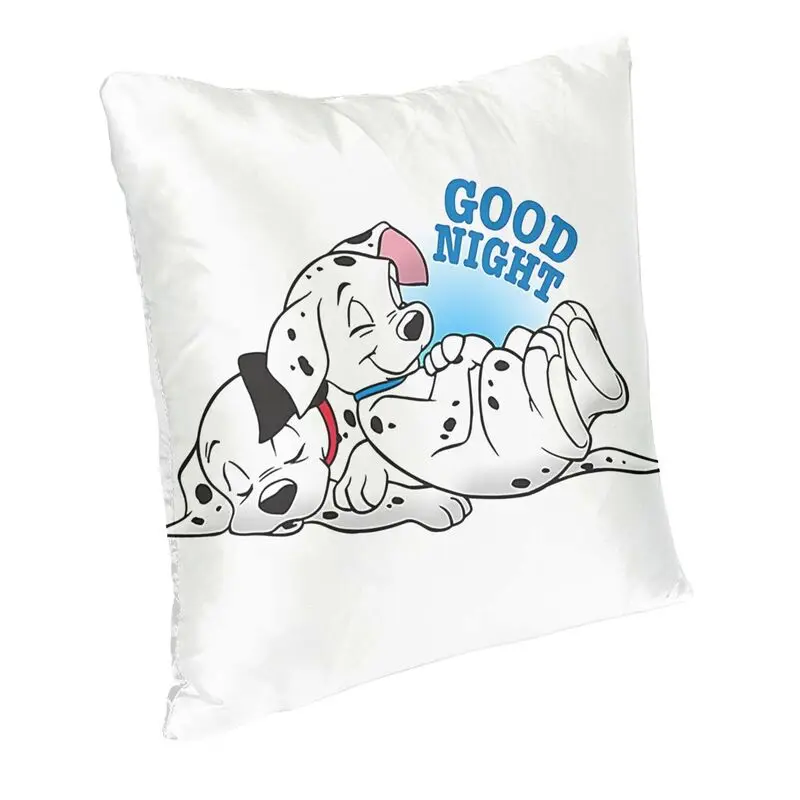 Good Night Dalmatian Spotty Dog Cushion Cover 45x45cm Polyester Cartoon Pillow Case for Car Square Pillowcase Home Decorative |