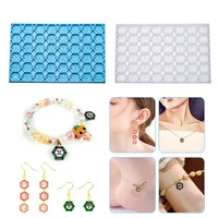 letter number hexagon silicone mold constellation bead pendants mould for diy bracelet necklace epoxy resin pendant crafts