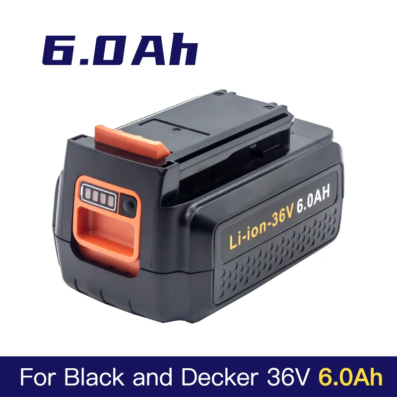 

For Black & Decker 20V 6.0Ah Lithium Battery LBXR20 LB20 LBX20 LBXR2020 LBX4020 LB2X4020-OPE LBXR20-OPE Cordless Power Tools