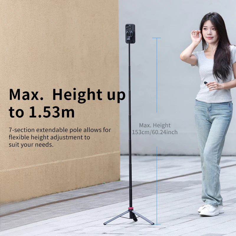 Штатив-удлинитель для смартфона Ulanzi магнитный 1 53 м вращение на 360 °