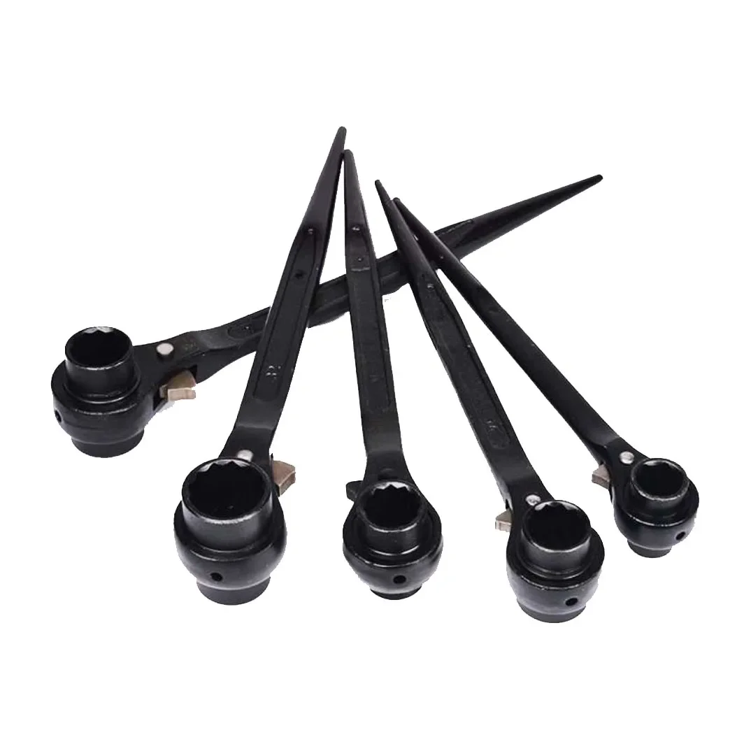 Гаечный ключ с трещоткой заостренным хвостом 24 зубца 10-30 мм ручные инструменты