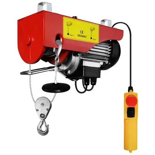 

china factory portable 110V 220V 230V 300KG 500KG 800KG 1ton PA mini type electric wire rope winch hoist with remote control
