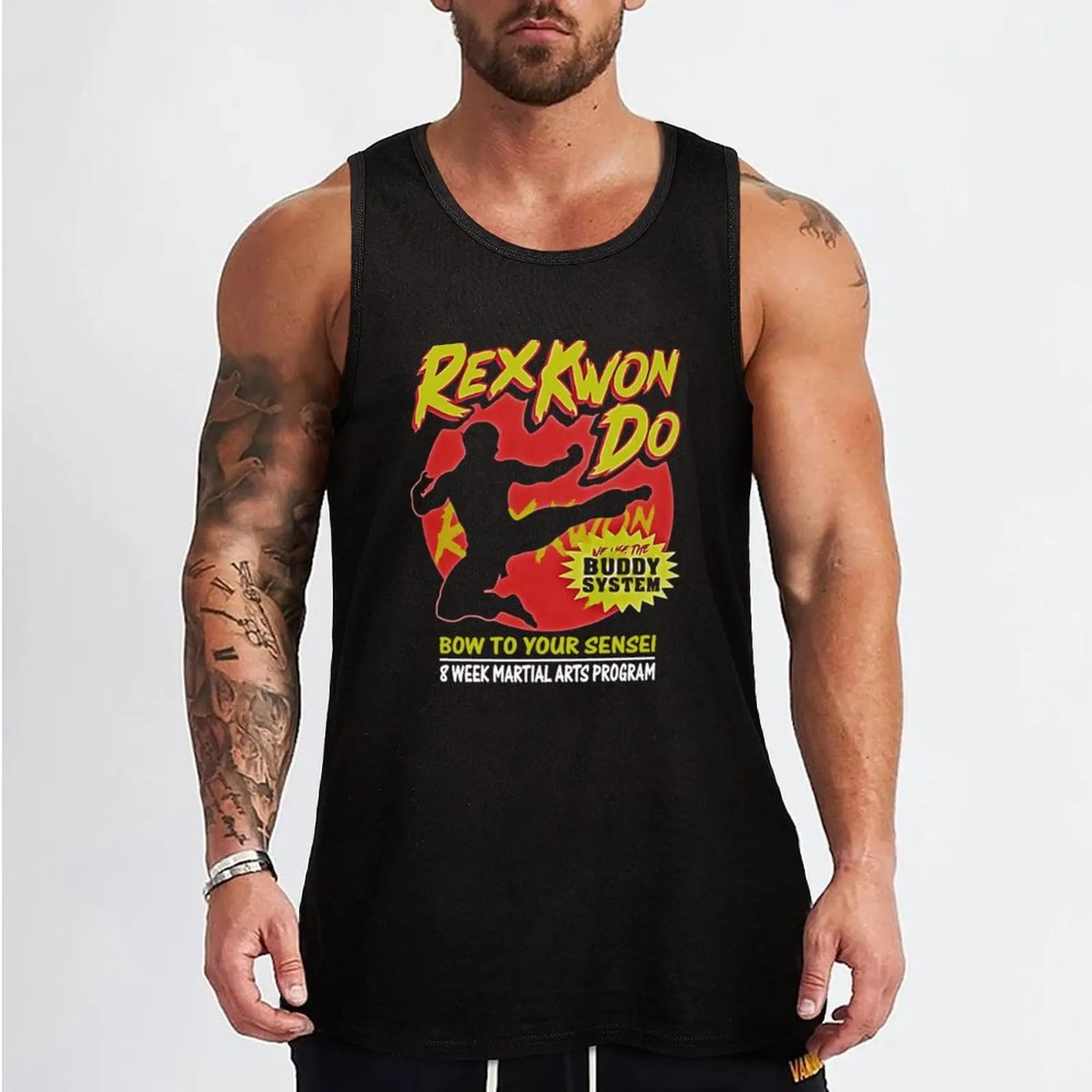 Фото Майка-безрукавка Buddy System Napoleon Art Dynamite с винтажным графическим принтом, ретро-принт, без рукавов №2