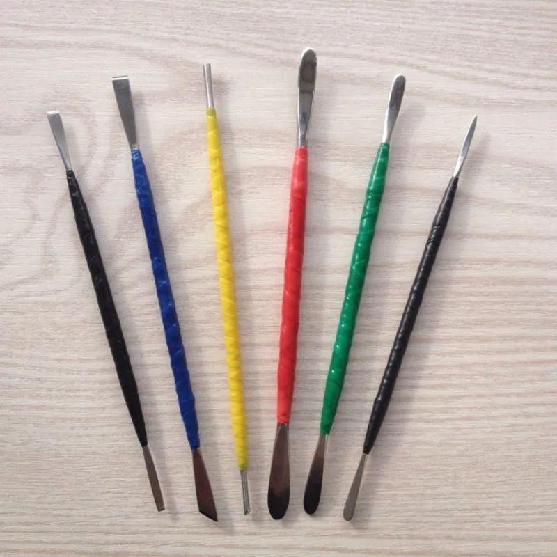 6 шт., резная глина из нержавеющей стали