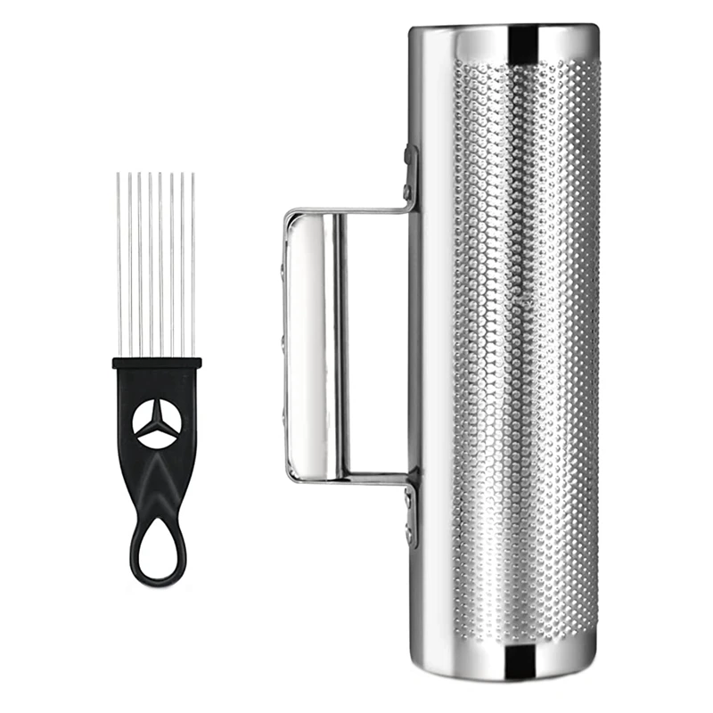 

Musical Instrument Stainless Steel 30.48X10.16Cm Percussion Instrument Accessories With Scraper Metal Shaker Cup Instrument