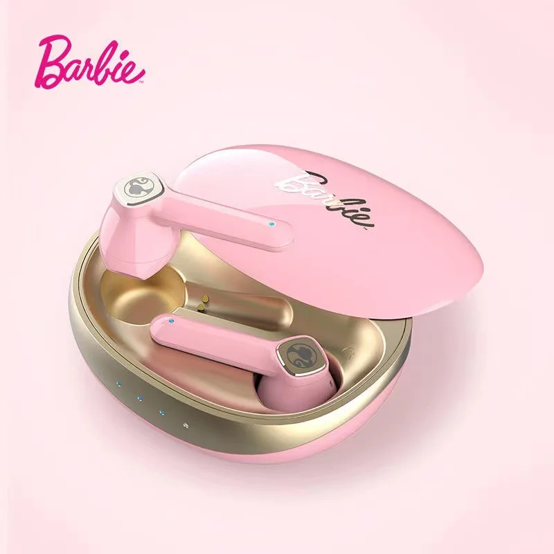 Original Barbie Bluetooth Speaker Earphone Mini Wireless Headset Retro Portable Girls Phone Accessories Fashion Kawaii Gift