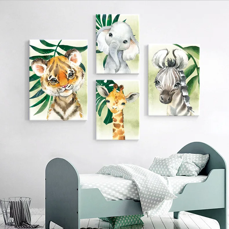 

Набор для алмазной вышивки «сделай сам», картина 5D с милыми животными, алмазная вышивка крестиком в виде тигра, слона, мозаика, домашний деко...