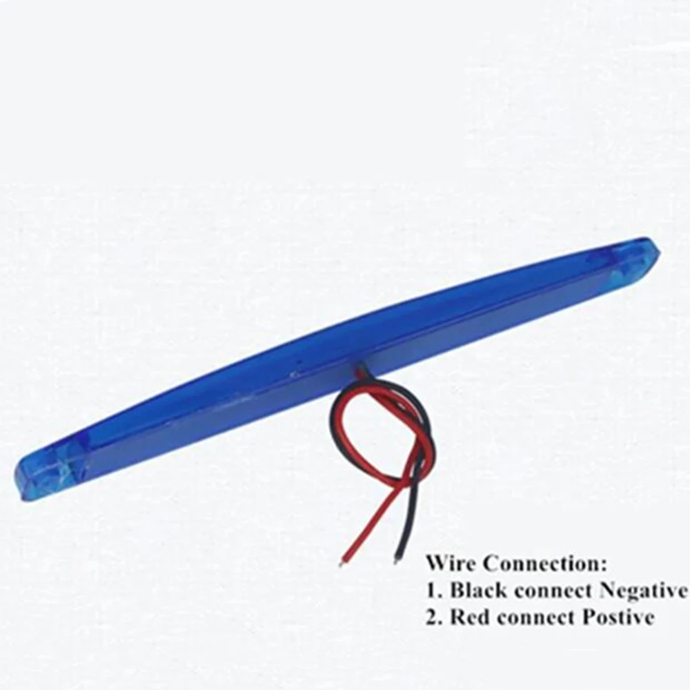 10PCS Судовые огни 12V 24V Водонепроницаемые палубы от Transom Cockpit Light Yacht Fishing Saiboat Blue