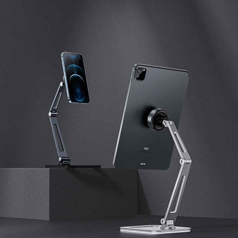 

Metal Stand For iPad iPhone Universal Desktop Stand New Version Electric Sucker Vacuum Fixation Mobile Phone Support Desk Mount