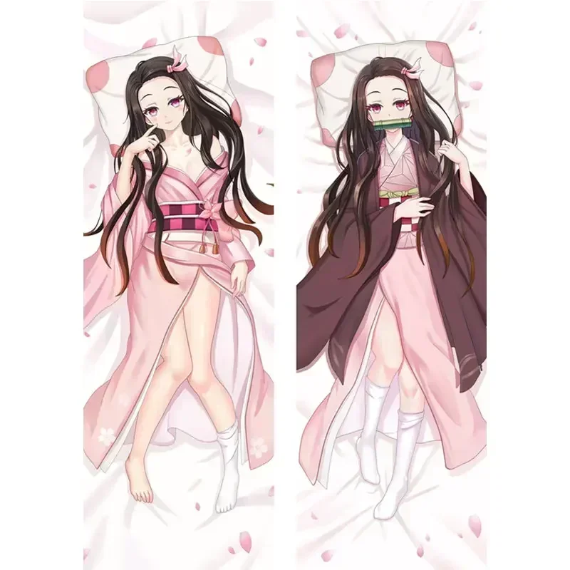 60x180 см аниме рассекающий демонов камадо незуко Kanroji Mitsuri Dakimakura Чехол