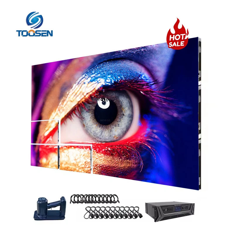 Фото TOOSEN 4K 8K Внутренняя светодиодная видеостена P1.5 P1.8 P2 P3 Светодиодная панель Полноцветный экран Высококачественный настенный рекламный светодиодный дисплей №1