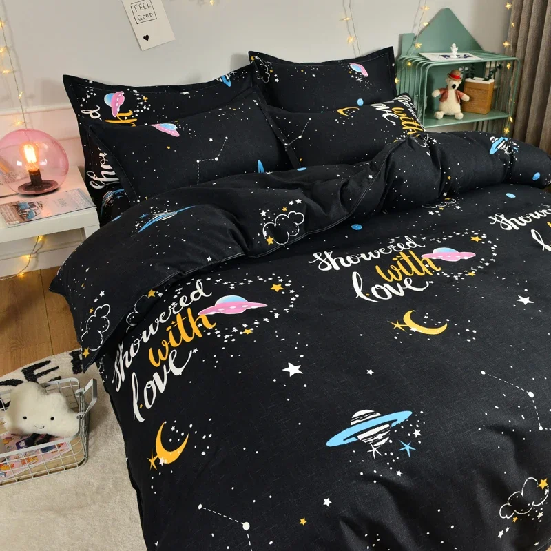 Космический комплект пододеяльников для детей мальчиков и девочек-подростков