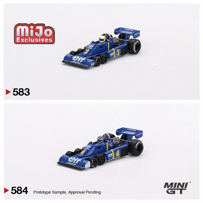 MINI GT Mijo Exclusives 1:64 Tyrrell P34 # Шудюймовый Шекер / 4 Патрика Депайляра 1976 шведская модель