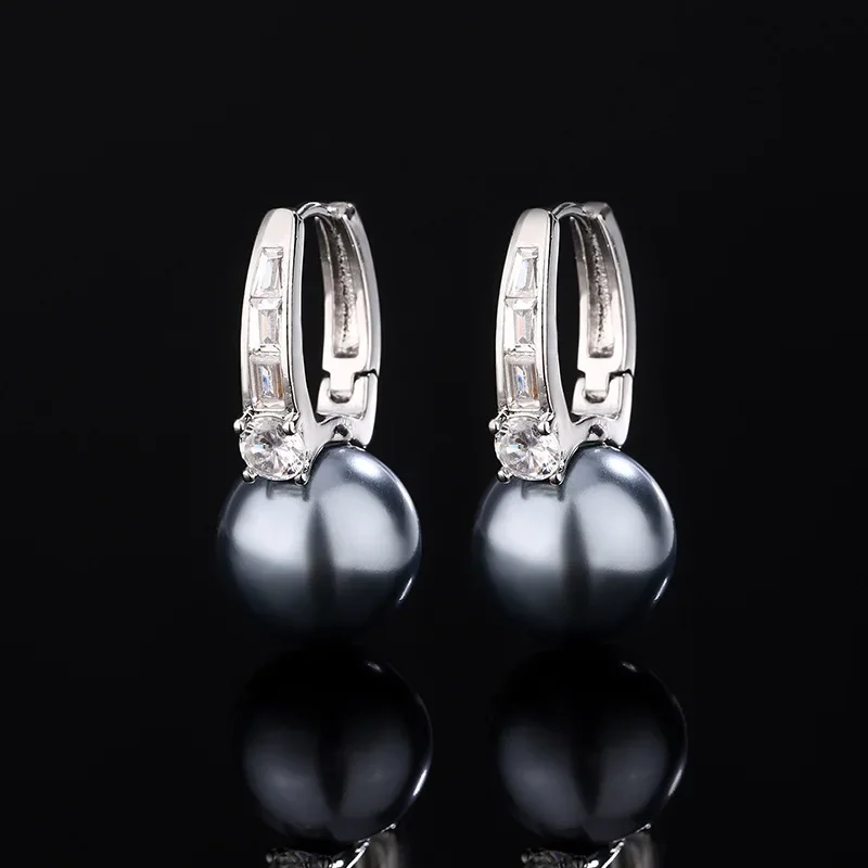 Элегантные серьги-капли с искусственным жемчугом жемчуг 12 мм