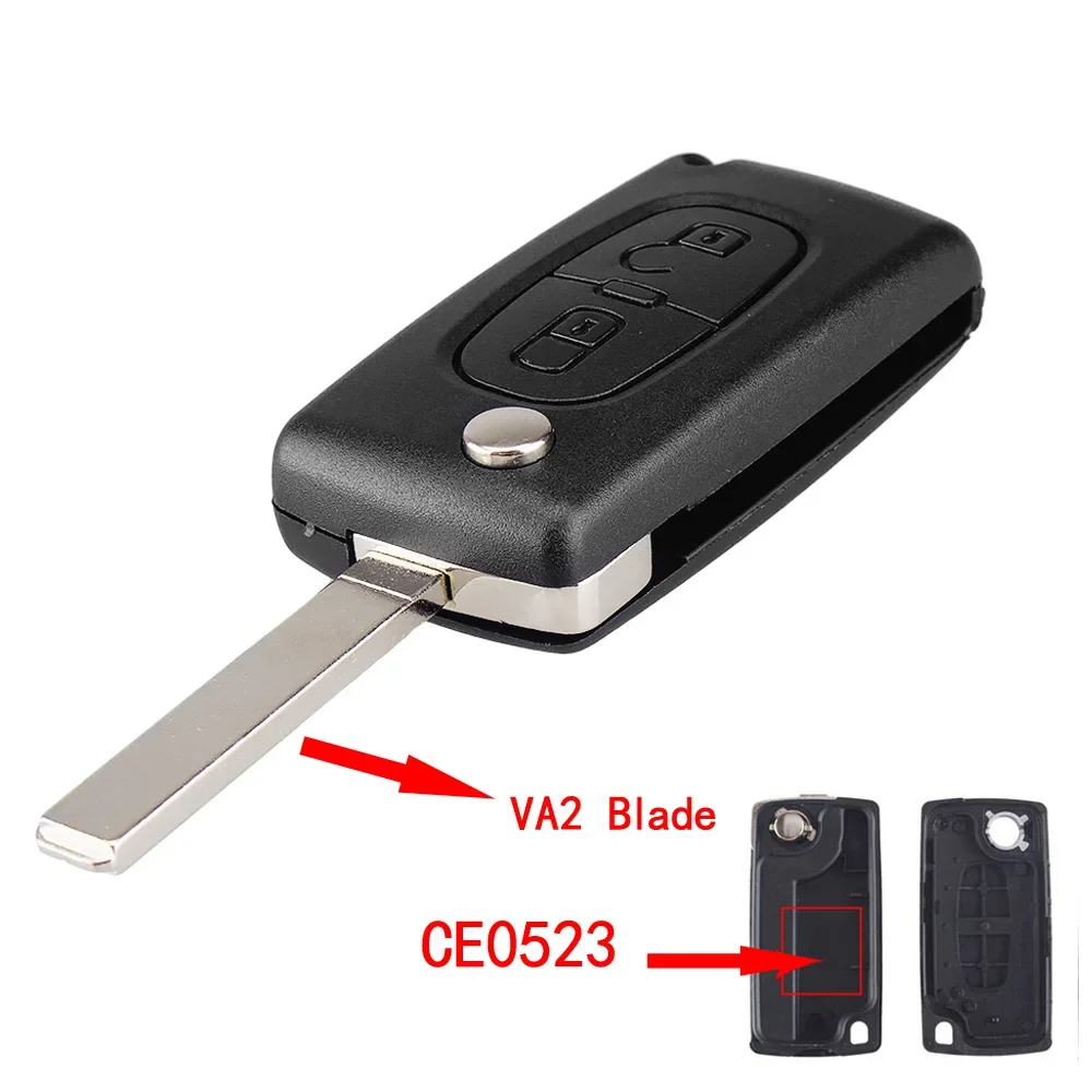 

KEYYOU HU83 CE0536/0523 для Peugeot 107 207 307 308 407 408 партнером для Citroen C3 C4 C5 C6 Berlingo; Picasso Xsara корпус для автомобильного ключа