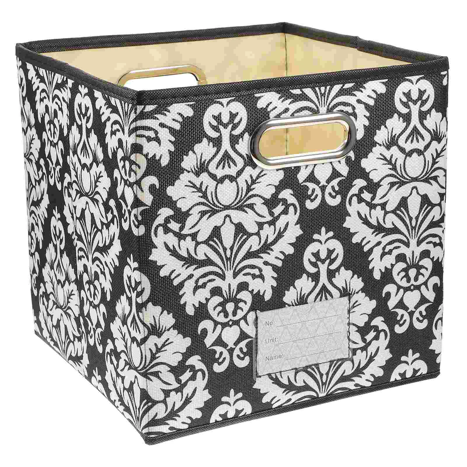 

Storage Basket Bins Sundries Sundry Baskets Fabric Box Organizermail Foldable Household Desktabletop Cube Collapsible Table