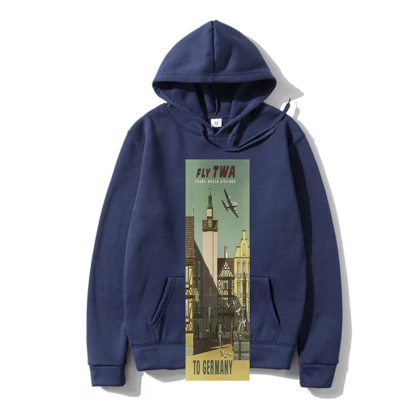 

TWA airlines vintage poster 1 Sweatshirt Hoodies