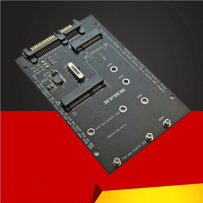 

Адаптер SSD M2 на SATA, адаптер SATA M.2 NGFF mSATA SSD на SATA3.0 2,5, адаптер M.2 mSATA SSD, переходная плата для ноутбука