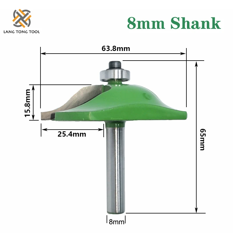 Набор фрез по дереву 8 мм 3 шт. большой шип направляющая для шкафа и | Инструменты